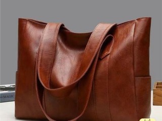 FASHION WOMEN PU LEATHER TOTE SHOULDER BAG SHOPPER